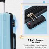 2 Piece Luggage Set with Bags Expanable Spinner Wheels ABS Lightweight Suitcase with TSA Lock N732P198745N