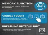 LED Bathroom Mirror 36" x 28" Front and Backlight, 5 Mins Defog, 5MM Full HD Reflected Wall Mounted T3177P284018