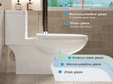One Piece Toilet with Comfort Chair Seat ADA Height 17", Powerful Dual Flush Modern Toilet, 1.1/1.6 W3192P279683