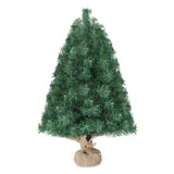 ZNTS 20 in Pre-lit Artificial Mini Christmas Tree, Tabletop Small Xmas Pine Tree with Ornaments and 30 49671594