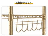 5-layer display rack with adjustable layer spacing, plug-in deformable structure, adjustable feet, 43103074