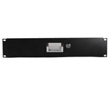 ZNTS 19" 2U Steel Plate DJ Drawer Equipment Cabinet with Keys Black 19646401