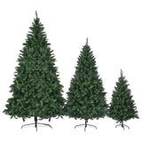 ZNTS 8FT, 6FT, 4FT Pre-Lit Green Pine Artificial Christmas Tree, Set of 3 Hinged Xmas Trees with 820 96675972