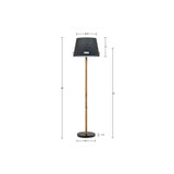 ZNTS Metal Bamboo Floor Lamp 60"H B035122347