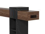 71" Console Table, Narrow Entryway Table with Storage, Walnut B2764P619082