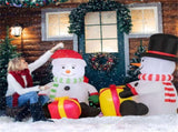 5 Feet Snowman Christmas Inflatables with Gift Boxes 45860916