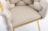 Luxury modern simple leisure velvet single sofa chair bedroom lazy person household dresser stool W1170109311
