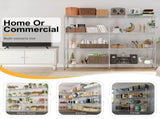 58''W Adjustable Storage Shelves 1200LBS NSF Wire Shelving Unit 4 Tier Metal Shelving for Storage 08498006