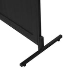 ZNTS 3 Panel Room Divider 6Ft Wood Folding Privacy Screen Black Room Separator Free Standing Wall W1757122143