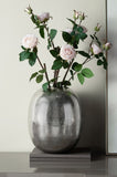 12.5x12.5x15" Aluminum Vase, Silver Streaks W2078P316668