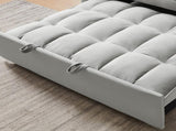 Modern Velvet Loveseat Futon Sofa Couch w/Pullout Bed,Small Love Seat Lounge Sofa w/Reclining W1359P183644