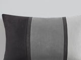 7 Piece Faux Suede Comforter Set Black Queen B03597215