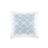 4 Piece Microfiber Reversible Ruffle Quilt Set with Throw Pillow White Full/Queen B03597434