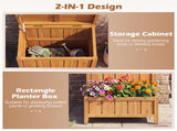 28" Package Delivery Box with Gas Strut Lid, Elevated Storage Bench with Planter Box 40522901