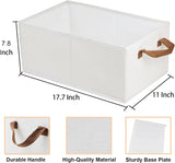 Pack of 3 Large Capacity Storage Bins Closet Organizer System, Sturdy Foldable Storage Boxes for 03075304