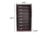 68-Inch Tall Cabinet with Doors, 8-Tier Storage Cabinet with Adjustable Shelves, Modern W3417P329677