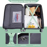 Luggage set of 5 pieces, expandable hard PC luggage set with TSA lock for rotating wheels, W284P202778