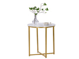 Marble Simple Round Side White 23409291