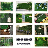 ZNTS 24 pieces of 23.6 "x 15.75 " artificial boxwood boards, grass wall panels, boxwood fence panels, UV 48869369