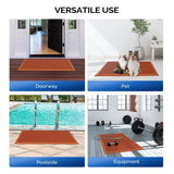 Red Rubber Floor Mat, 60*90*1cm, Anti-Fatigue & Durable 74480158