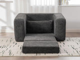 40" Foldable Single Sofa Bed with Armrest & Backrest, Convertible Chenille Boneless Cloud Floor W3118P388898