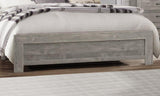 Rustic Design Gray Finish 1pc Queen Size Bed Panel Headboard Footboard Bedroom Furniture B01154137