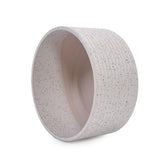 Handmade Ceramic Planter Set of 2, 11" & 8" Diameter, White with Vertical Ridges, for Aquatic Plants W3273P322550