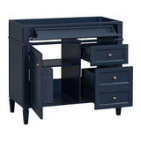 36'' Bathroom Vanity without Top Sink, Modern Bathroom Storage Cabinet with 2 Drawers and a Tip-out N710P186084C