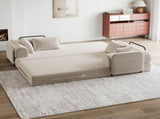 78.7-Inch Convertible Sleeper Sofa Bed with Cylindrical Pillow, Chenille Folding Mattress Couch with W834P380494
