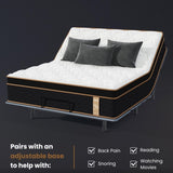 Twin Mattress, 10 Inch Plush Hybrid Mattresses with Gel Memory Foam, Fiberglass-Free Mattress in a B2716P318122