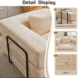 Compression Sofa,Convertible Floor Sofa Bed with Fixed-Shape Frame, Loveseats Boneless Modular 16877438