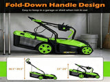 12Amp Corded Push Lawn Mower, 14 Inch Cutting Width Electric WalkBehind Mower with 5Position 94731055