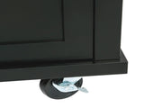 Kitchen Cart with Rubber wood Drop-Leaf Countertop ,Cabinet door internal storage racks,Kitchen 10459641