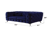 Atronia Blue Velvet Loveseat B2726P280174