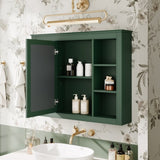 35'' x 27.5'' Medicine Cabinet, Wall Mounted Bathroom Storage Cabinet, Modern Bathroom Wall Cabinet WF322917AAF