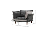 Modern Style Chenille Oversized Armchair Accent Chair Single Sofa Lounge Chair for Living Room, W2997P236168