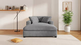 Mirod 53.5''*70.9'' Oversized Chaise, Lounge Chair - Classic Design, Soft Fabric, Easy Assembly, N760P196662E