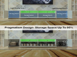 LED TV Stand for 55-80 TV, Modern Entertainment Center Equipped with Power Outlet, 60 70 80 W1701P461637