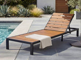 Outdoor Chaise Lounges Pool Lounge Chairs Outdoor Daybed Recliner with Adjustable Backrest for N719P383161B