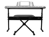 GEP-110 61 Key Lighting Keyboard with Piano Stand, Piano Bench, Built In 27709618