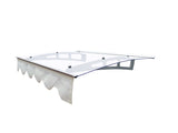 DA4734C Series Door Window Awning Made of 0.137 Inch Thick Crystal Solid Polycarbonate Sheet and W2205P179822