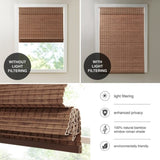 Bamboo Light Filtering Roman Shade 64"L B035129699