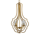 4 - Light Metal Chandelier, Hanging Light Fixture with Adjustable Chain for Kitchen Dining Room W2078138931