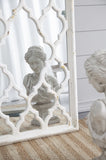 24" x 60" Distressed White Floor Mirror, Full Body Mirror for Bathroom Bedroom Living Room W2078126756