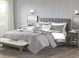 8 Piece Comforter and Quilt Set Collection Grey Full/Queen B03597094