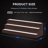 LED Lighted Liquor Bottle Display Shelf, 37 Inch Bar Display Shelf, DIY Illuminated Bottle Shelf W2178P163235