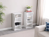 8-layer adjustable shelf ultra-thin bookshelf with a wavy border design, which is more aesthetically W487P339359