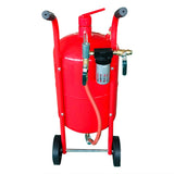 ZNTS Mini 10 Gallon Portable Air Sandblaster Sand Blaster Kit High Pressure Tank Red 96071535