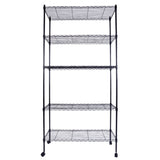 ZNTS 5-Layer Plastic Coated Iron Shelf with 1.5