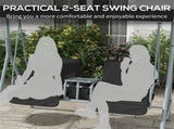 2 seats Outdoor Patio Swing Chair 59838126